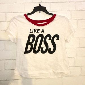“Like a Boss” Crop Top